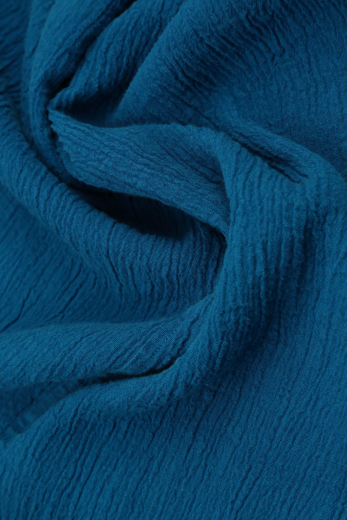 Short Sleeves Cobalt Blue Linen Viscose Blouse 5