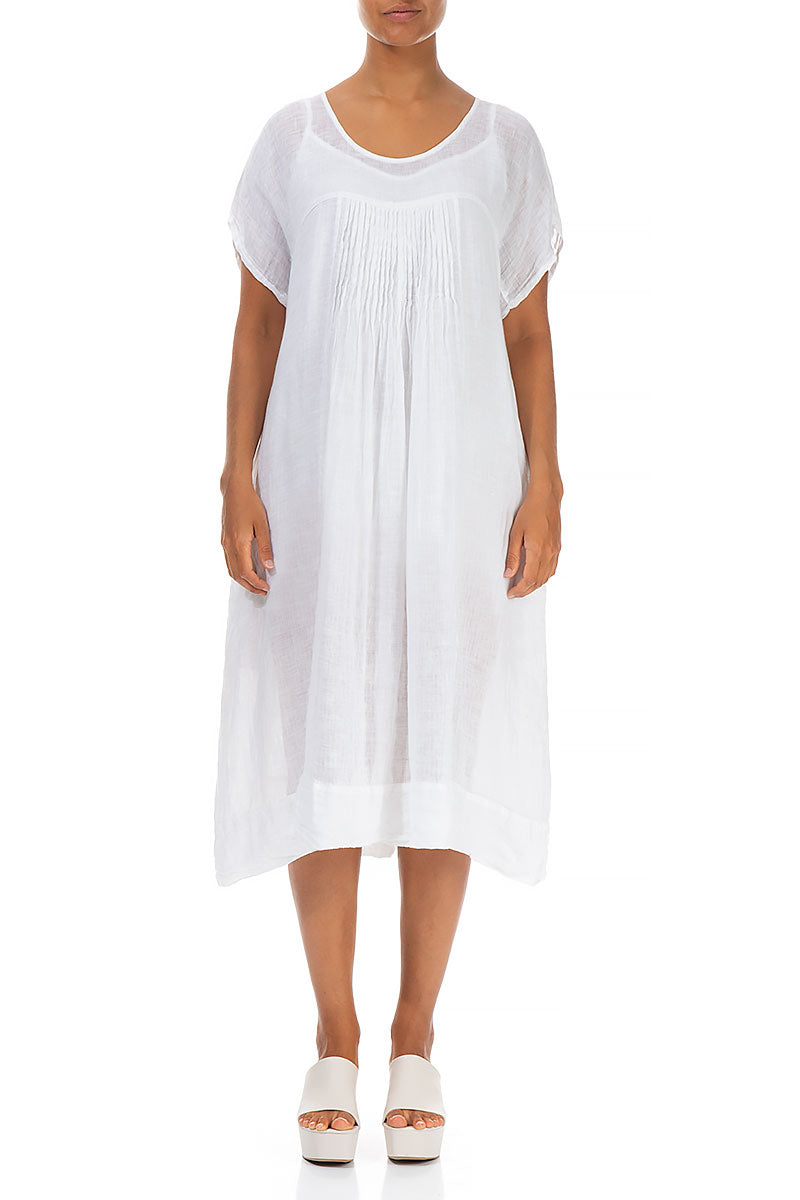 white gauze dress midi Kyra | Midi Dress | White Gauze - Boho Balloon Sleeve Gauze Cotton