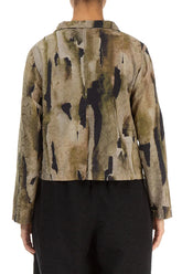 Short Terra Ornamented Silk Cotton Jacket 2