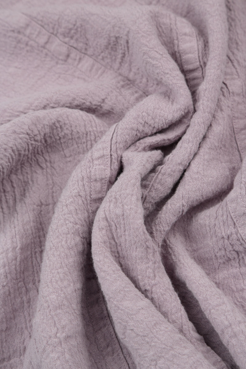 Side Pocket Lilac Linen Viscose Dress 5