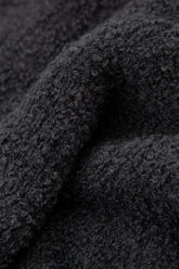 Side Pockets Black Alpaca Wool Cardigan 5