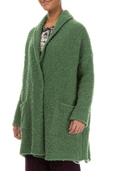 Side Pockets Sage Green Alpaca Wool Cardigan 3