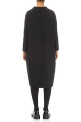 Side Zip Wavy Cotton Midi Dress 2