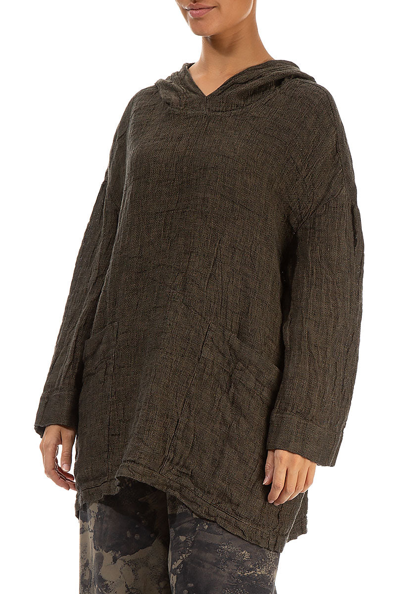 Silver Sage Mélange Linen Hoodie 3