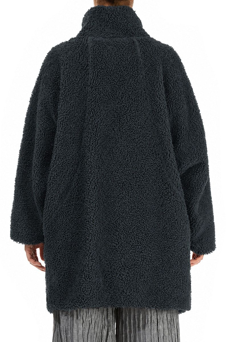 Slate Teddy Cotton Coat