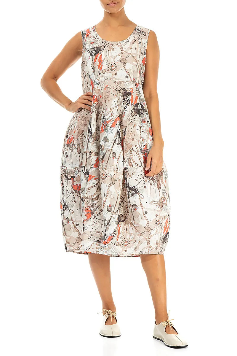 Sleeveless Balloon Savannah Linen Dress 5