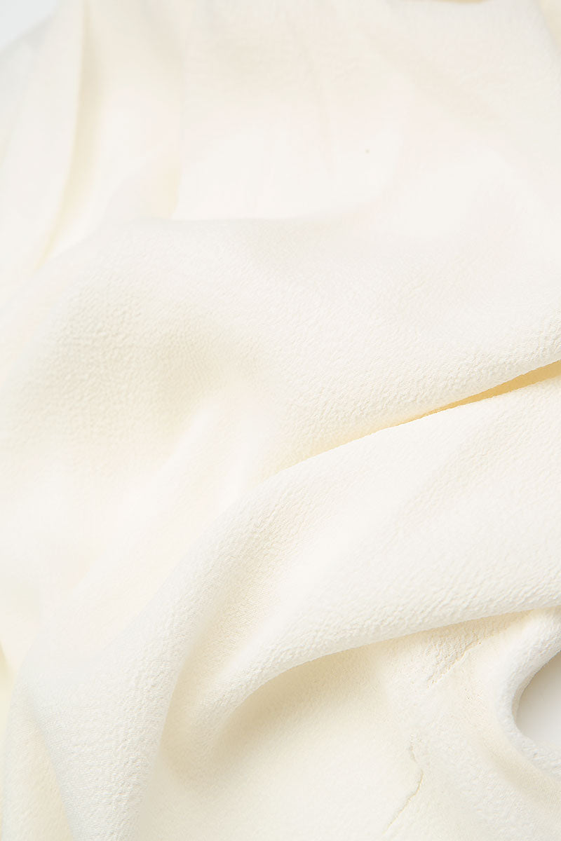 Sleeveless Loose White Silk Viscose Blouse 5