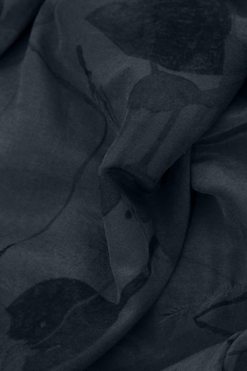 Sleeveless V-Neck Graphite Mirage Silk Bamboo Blouse 7