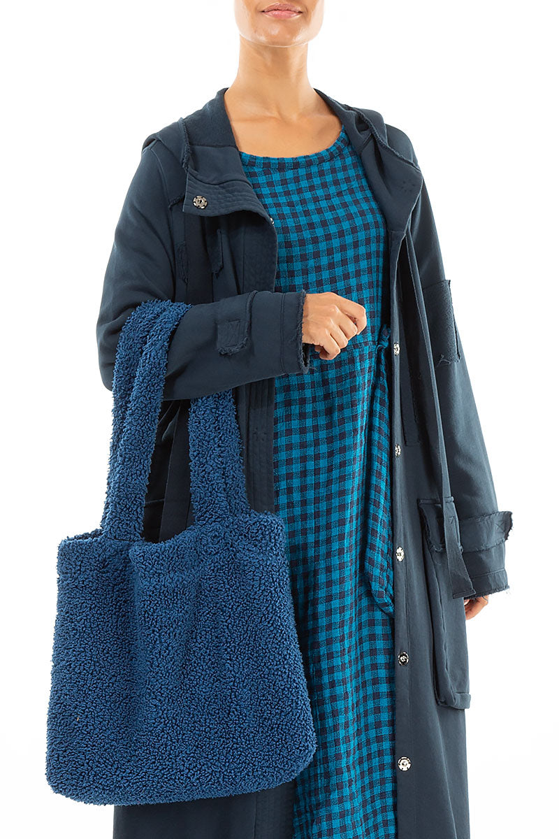 Soft Azure Teddy Cotton Bag 3
