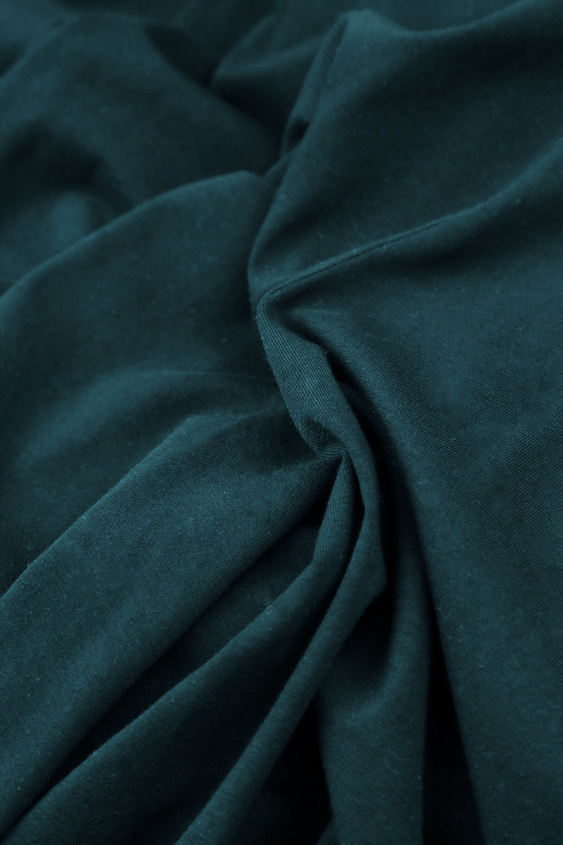 Midi Teal Cotton Dress 5
