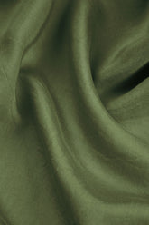 Sleeveless V-Neck Dark Sage Silk Bamboo Top 6