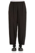 Taper Black Silk Bamboo Trousers 1