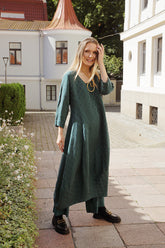 Taper Emerald Silk Cotton Trousers 6