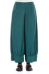 Taper Emerald Silk Cotton Trousers 1