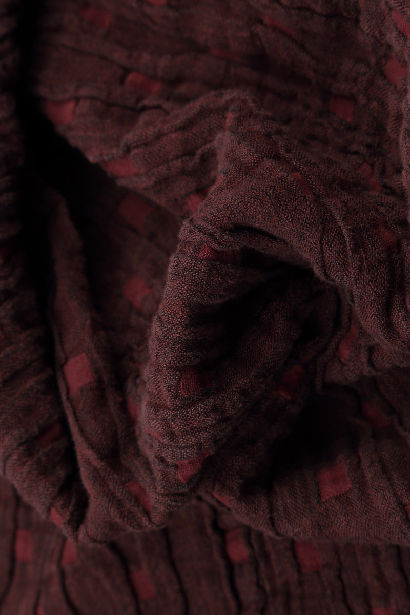 Taper Merlot Textured Linen Trousers 5