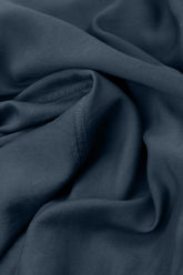 Taper Midnight Blue Silk Cotton Trousers 4