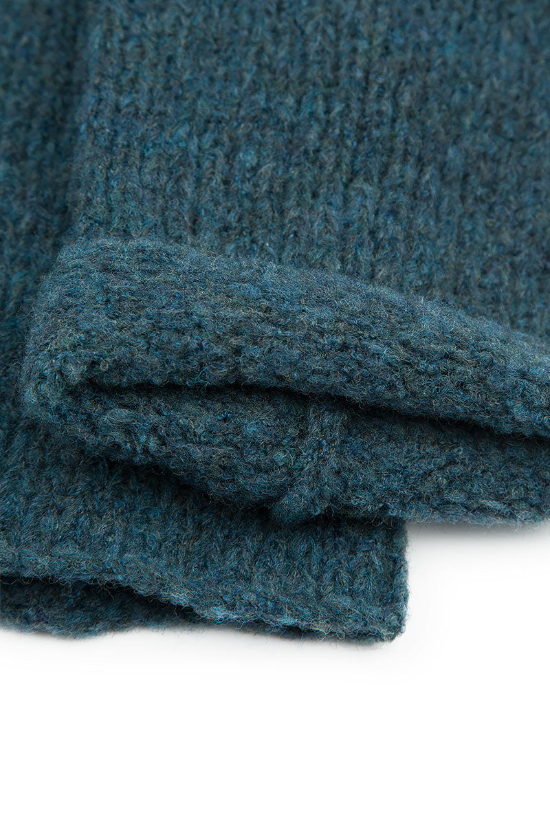 Teal Wool Leg Warmers 3