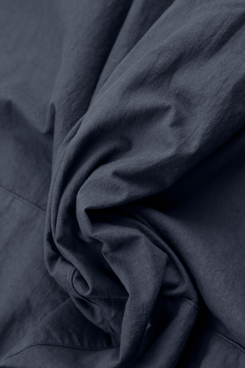 Gilet en coton bleu ardoise à trois poches