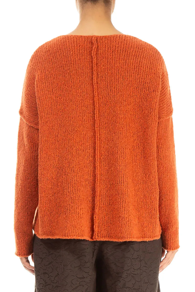 V-Neck Ember Wool Sweater 2