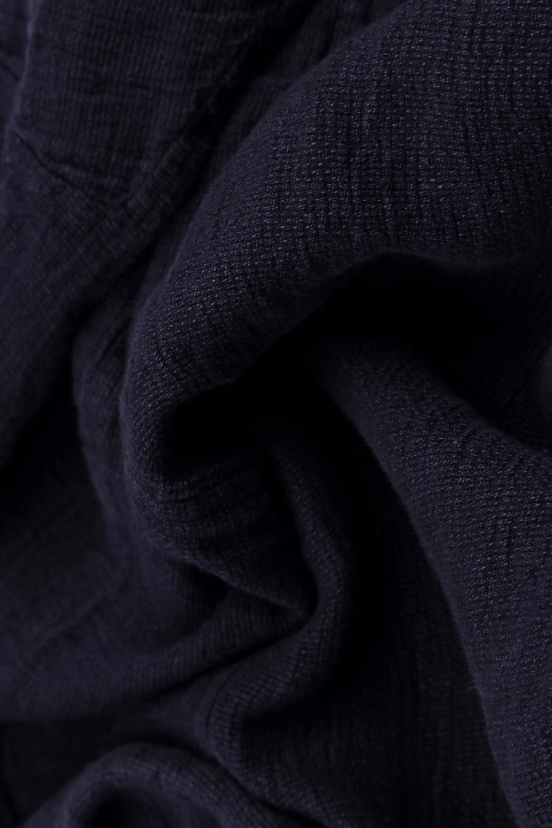 V-Neck Royal Purple Mélange Linen Dress 5