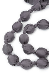 Vintage Violet Silk Bead Necklace 5