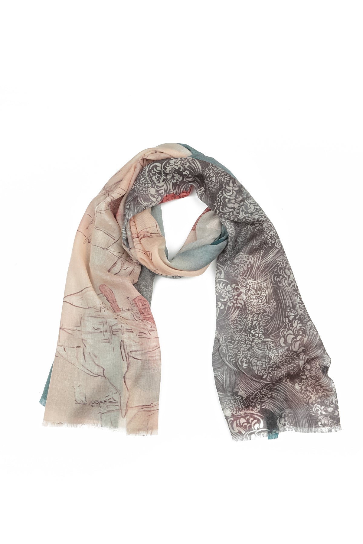Voiles d’Océan Cashmere Silk Scarf