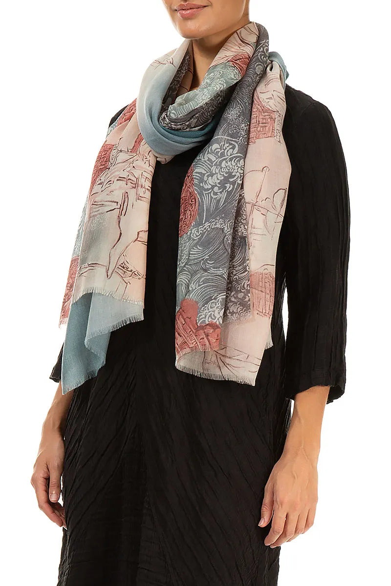 Voiles d’Océan Cashmere Silk Scarf