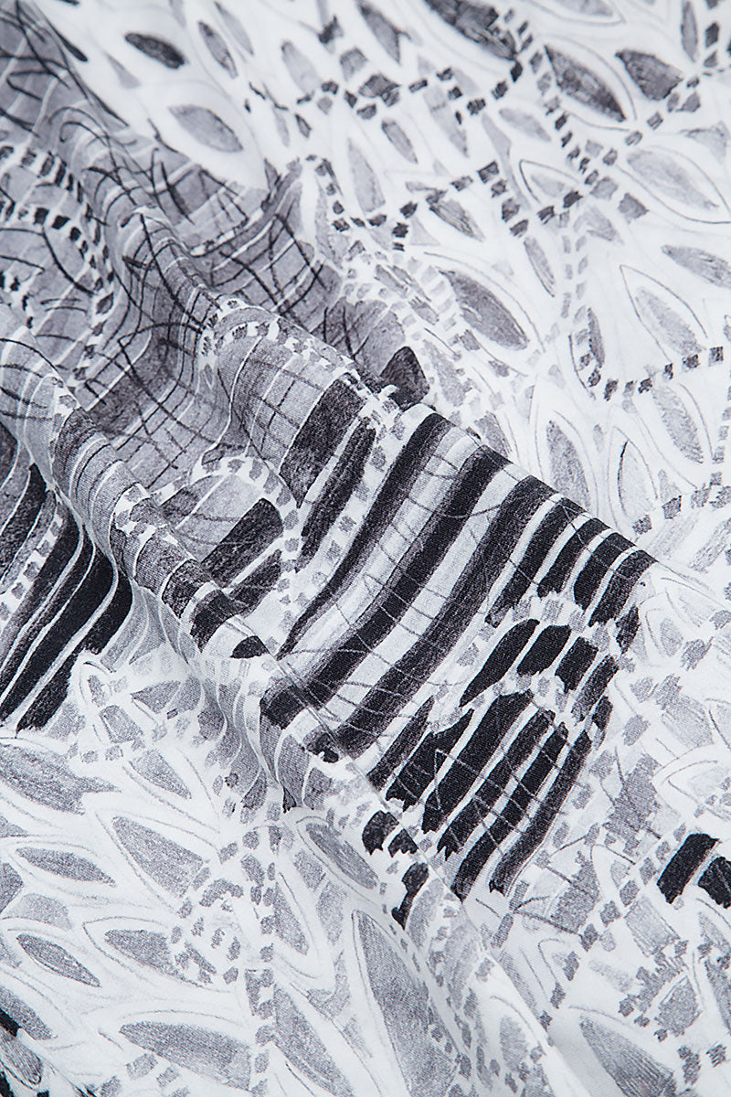 White Serenity Cotton Jersey Tunic Top 5