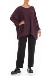 Wide Boxy Mulberry Wool Sweater 4