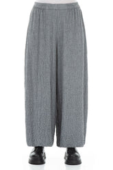 Wide Grey Wool Trousers 1