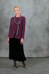 Vintage Violet Silk Bead Necklace 8