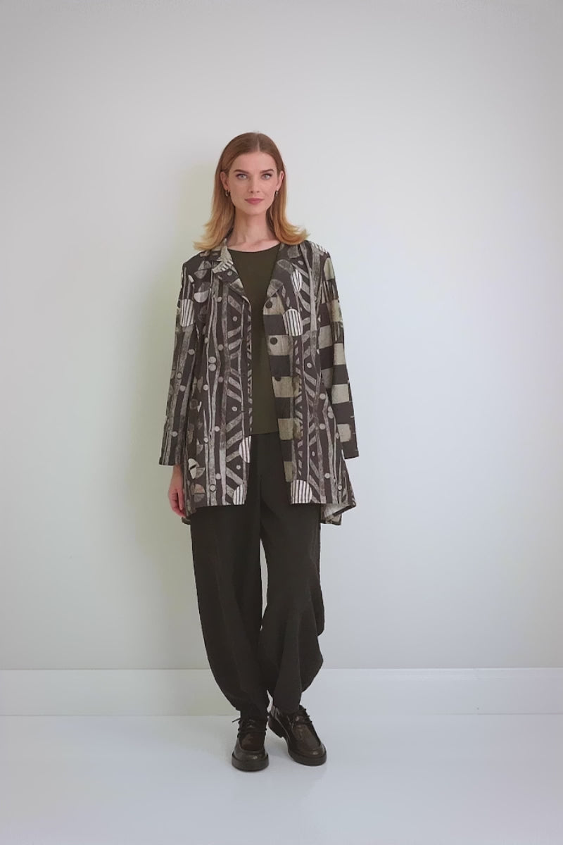 Collar Moonlight Ornamented Silk Cotton Jacket 6