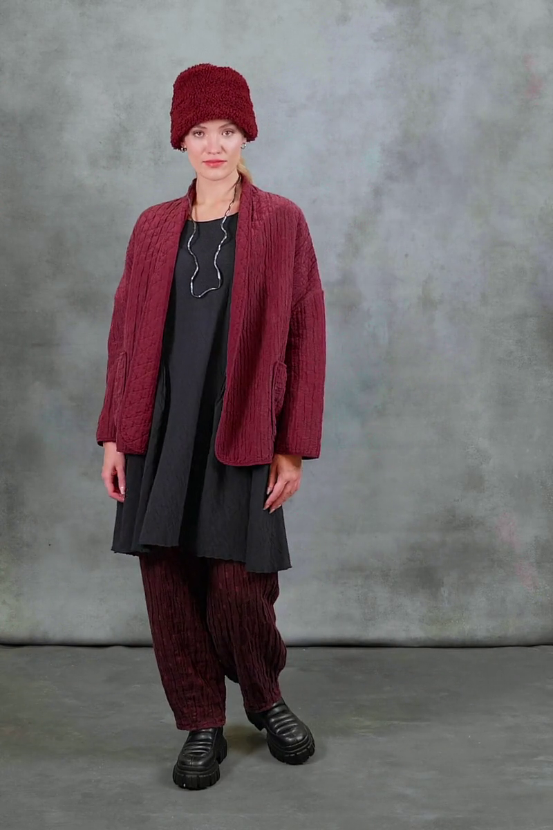 Short Grey Wavy Cotton Tunic Dress 7