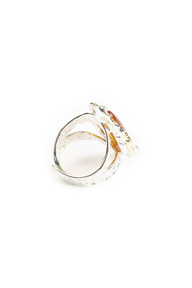 Amber Drop Ring 3