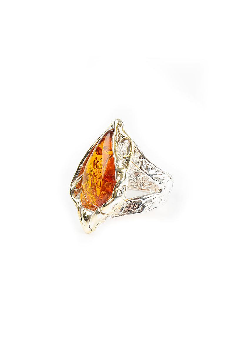Amber Drop Ring 5