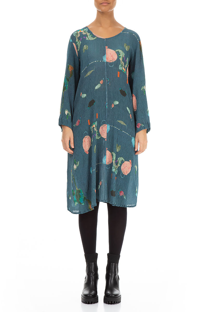 Fairy-Tale Midi Silk Viscose Dress 1