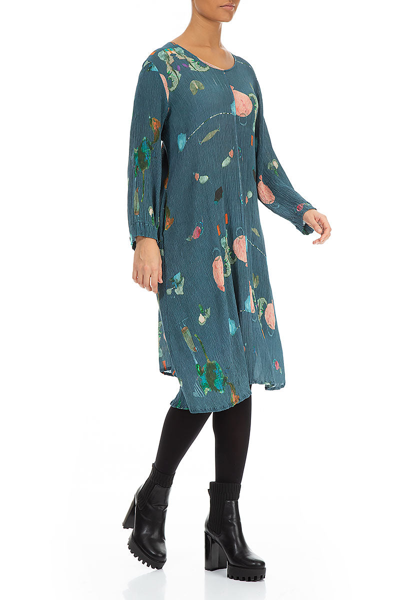 Fairy-Tale Midi Silk Viscose Dress 3