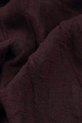 Aubergine Peplum Mélange Linen Jacket 5