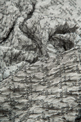 Loose Geometric Texture Grey Linen Shirt 5