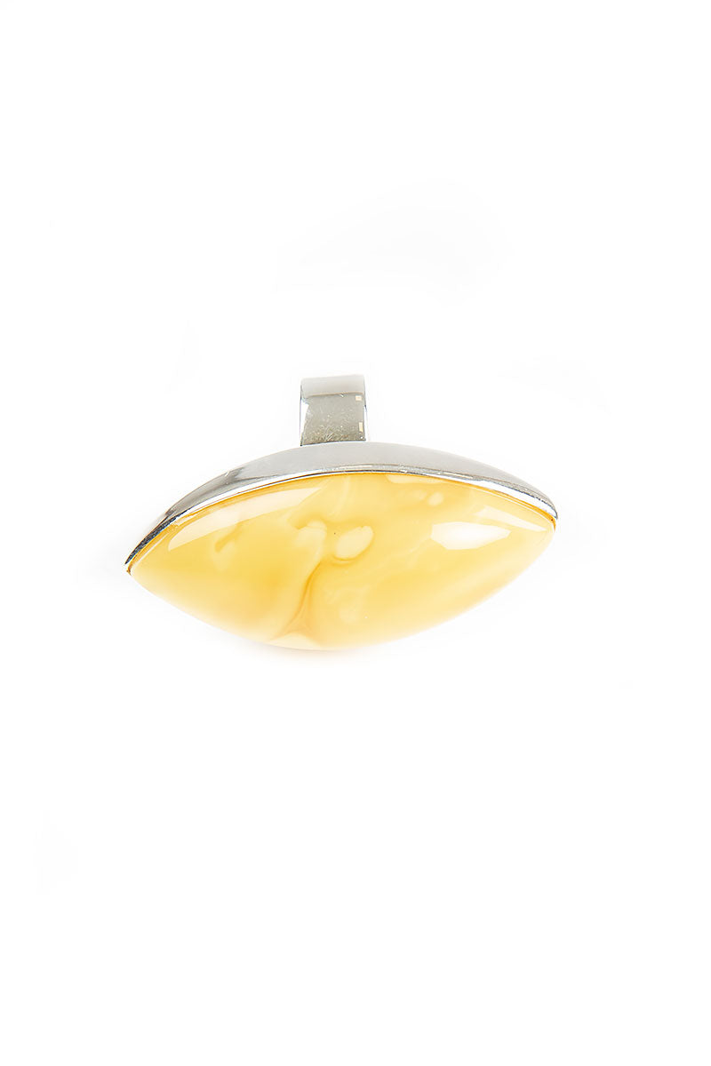 Marquise Yellow Amber Ring 3