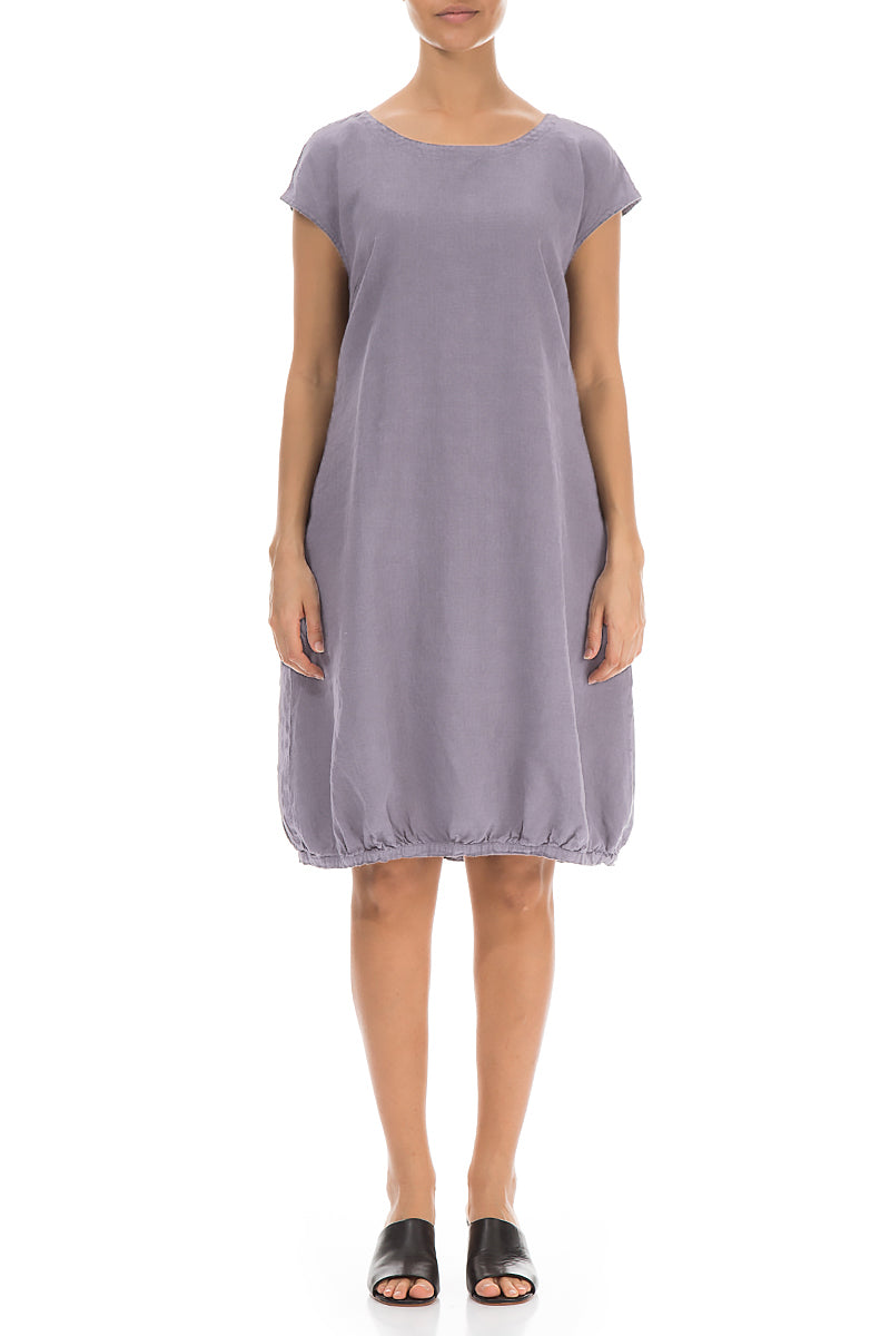 Midi Lavender Linen Dress 1