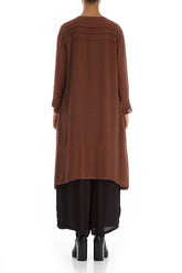 Open Type Dotty Cinnamon Silk Jacket 2