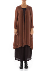 Open Type Dotty Cinnamon Silk Jacket 1