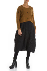 Rip Detail Mustard Wool Sweater 4