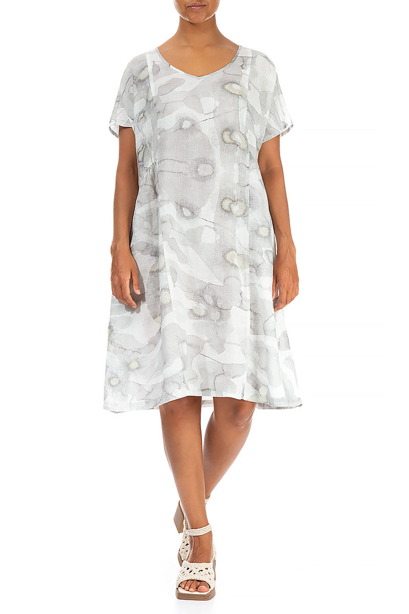 Ruched Camomile Linen Dress 4