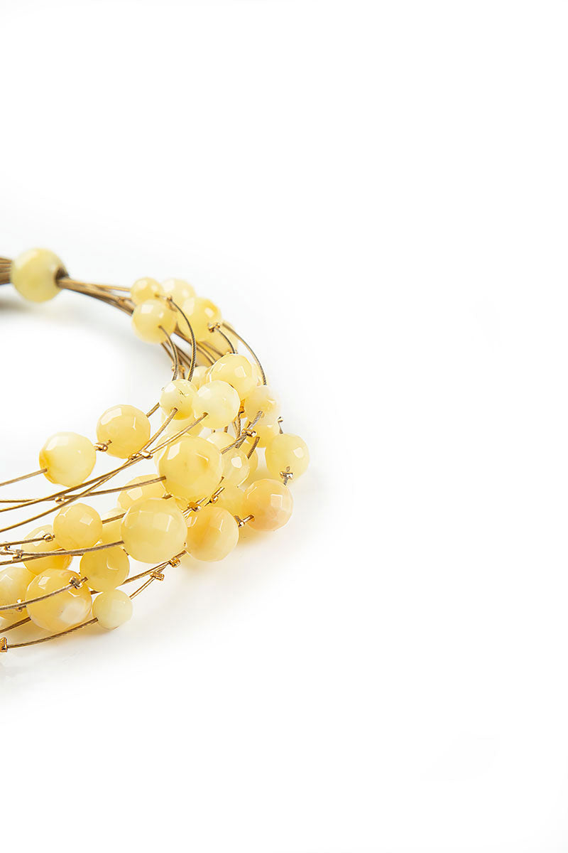 Sunrise Natural Amber Bead Bracelet 6