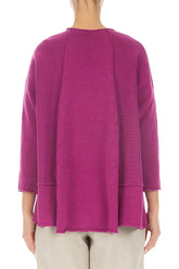 A-Line Two Pockets Orchid Linen Jumper 2