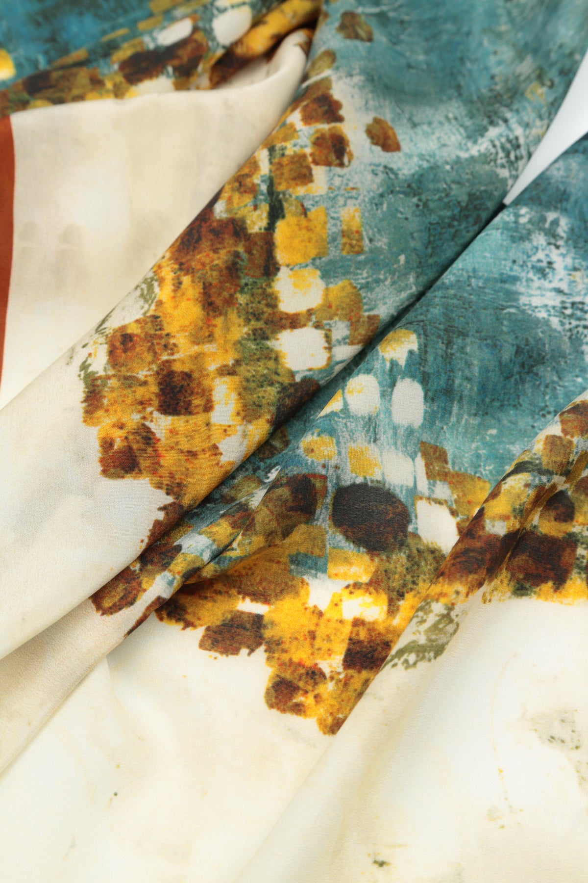 Abstrakter Mosaik-Seidenschal