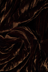 Aged Copper Crumpled Silk Velvet Tunic 5