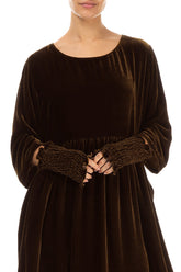 Aged Copper Silk Velvet Wristlets 1